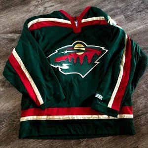 CCM Minnesota Wild NHL Hockey Jersey Green Men’s L